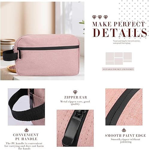 Miniatura 3 de Paquete de 12 neceseres de aseo a granel resistente al agua, bolsa de aseo de viaje para afeitar, bolsa de maquillaje para hombres y mujeres,