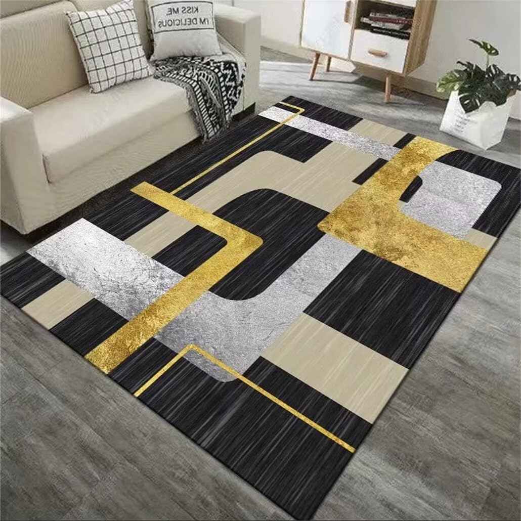 Tapis moderne 180x230cm gris foncé et moquette de sol pour chambre bébé