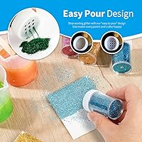Vista 4 de Teenitor Fine Glitter for Crafts Set, 24 Jars Extra Fine Glitter for Resin Craft Glitter