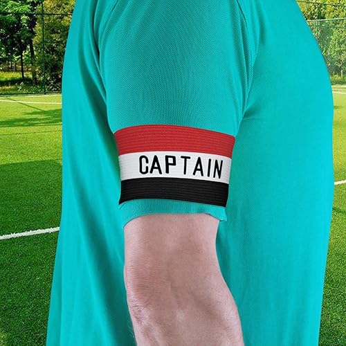 Miniatura 4 de Brazalete deportivo unisex de capitán, ajustable para entrenamiento de fútbol, adultos y jóvenes, banda elástica para el brazo del capitán,