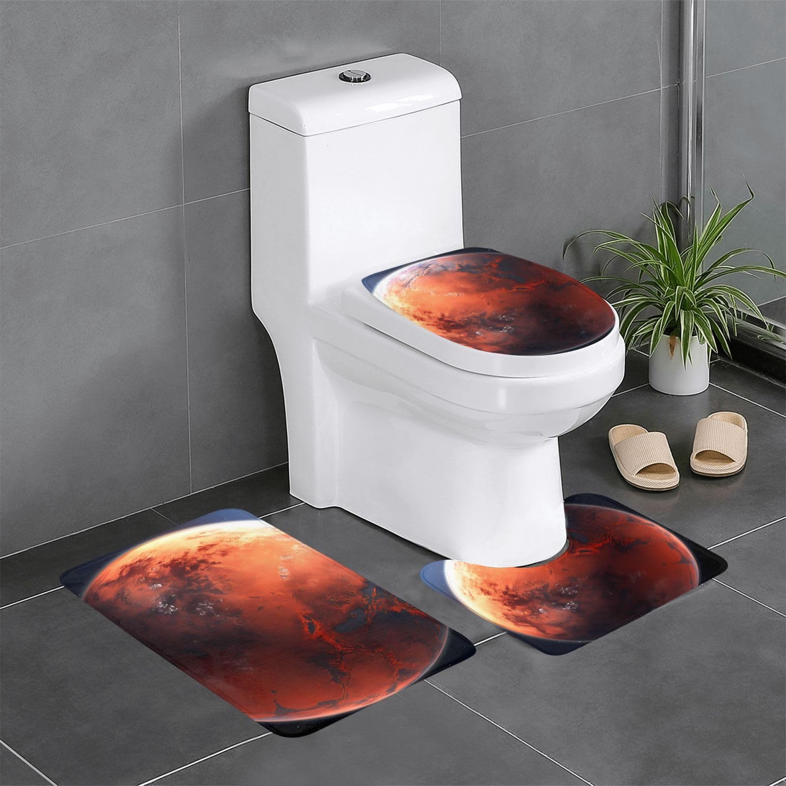 Tapis de bain durables Mars Planet pour sécuriser votre sortie de douche matinale
