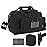 DBTAC Gun Range Bag Small | Tactical 2x Pistol Shooting Range Duffle Bag with Lockable Zipper for Handguns and Ammo (Black)