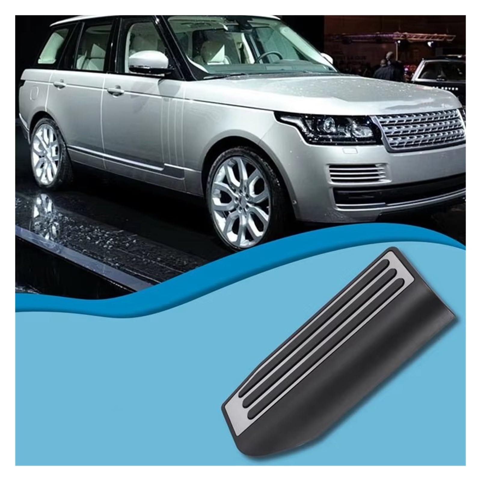 Pedaliera Auto per Land per Rover per Discovery 5 per Range per Rover Sport Guida A Sinistra 2 Pezzi Poggiapiedi per Auto Copertura Pedale Morto Pedali Acceleratore Freno