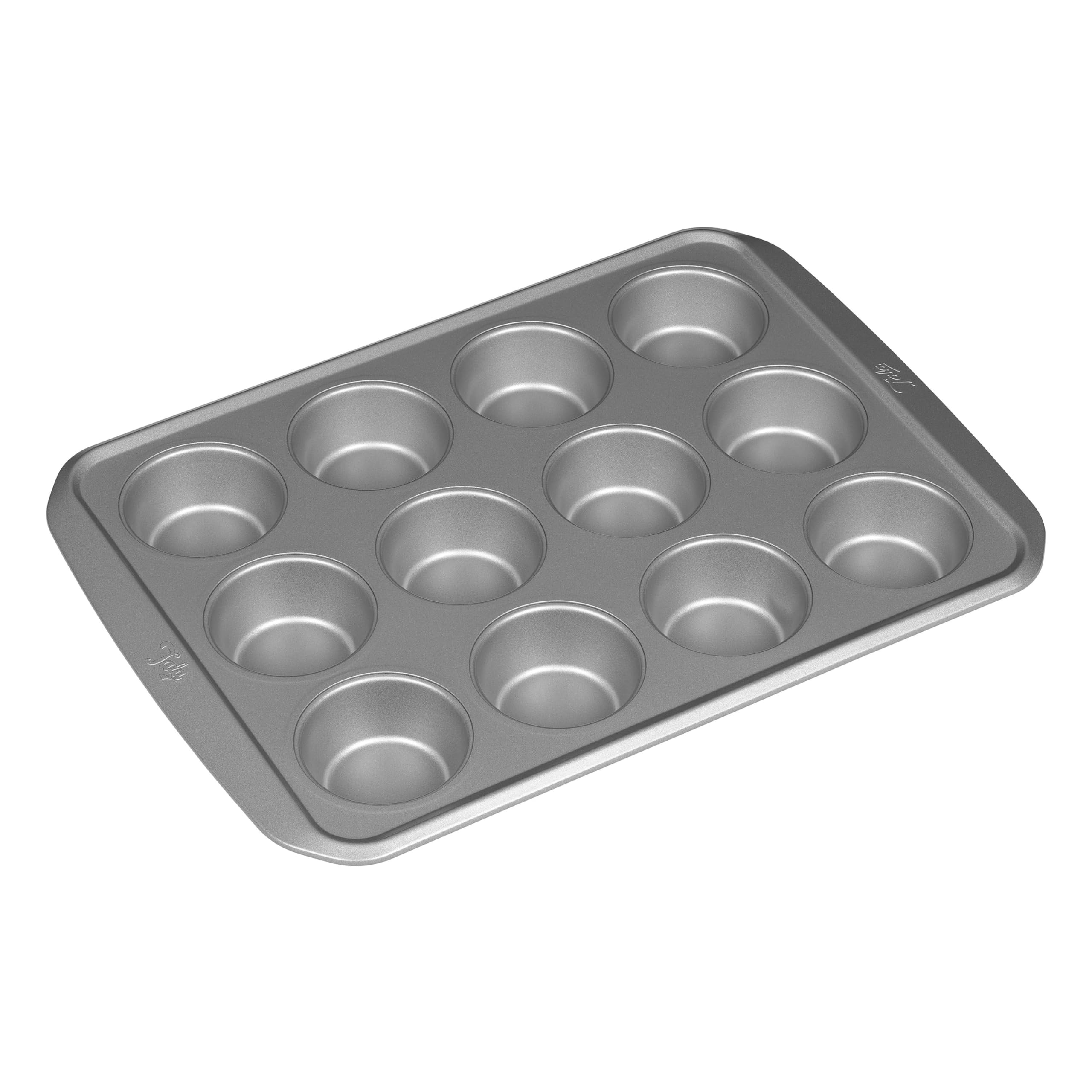 Tala Muffin Tins for Baking 12 Deep- Non Stick Yorkshire Pudding Tray, Muffin Tray, Cupcake Tin, and Baking Tray for Tarts & Mince Pies- Carbon Steel, Dishwasher & Freezer Safe- 34.4 x 26.0 x 3.0 cm