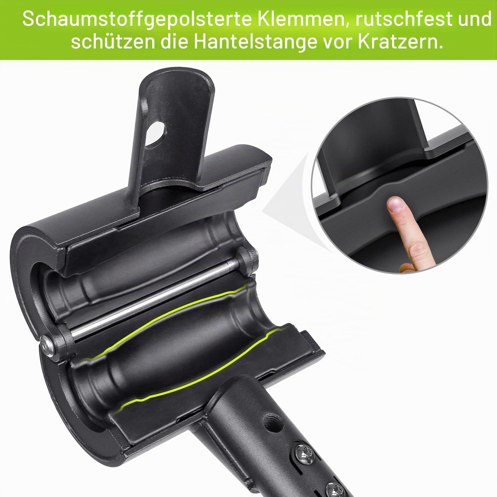 Kipika Verstellbarer Hantel zu Langhantel Konverter - EZ Curling Bar Adapter - Vielseitige Gewichtheberausrüstung für Home Gym