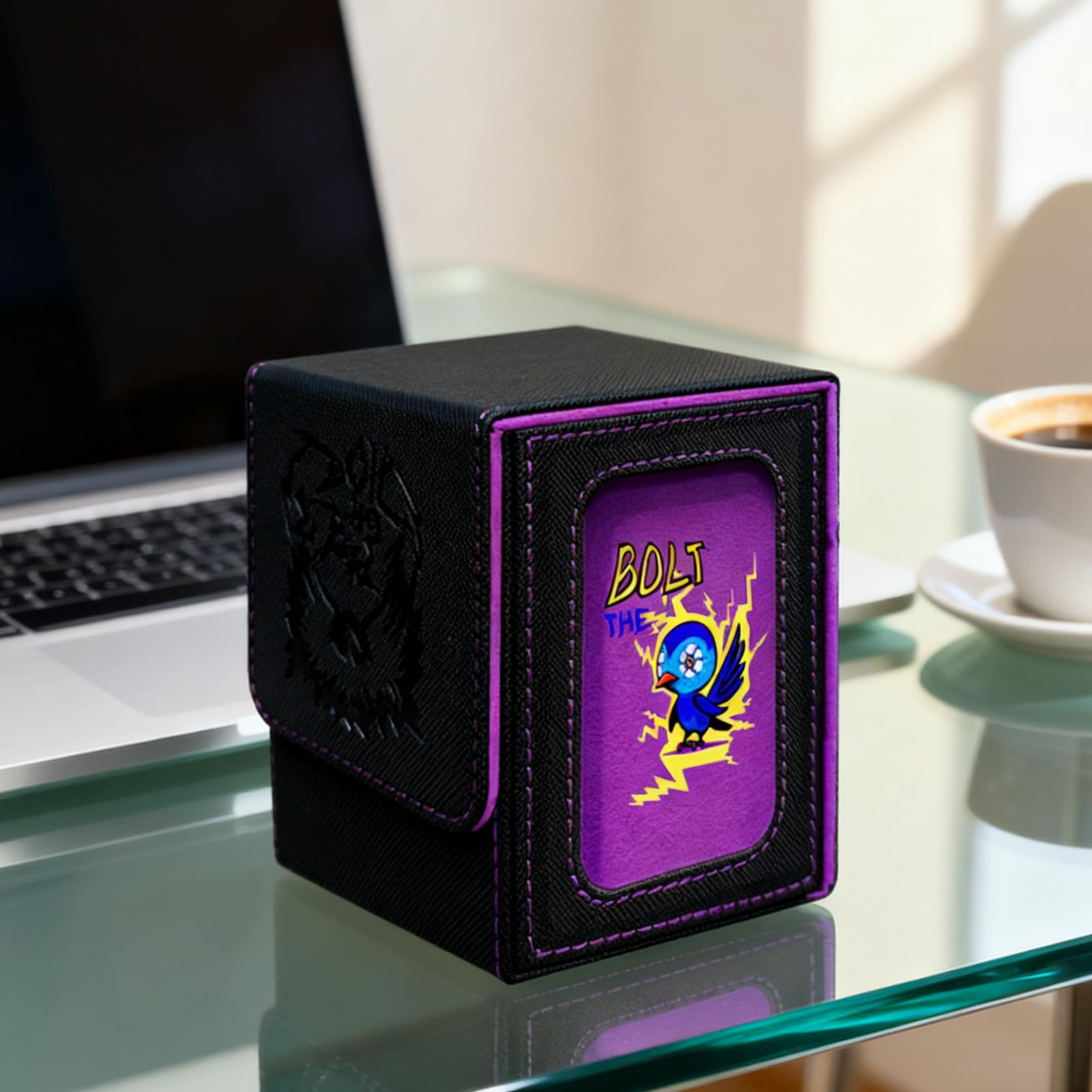 Porta Mazzo Di Carte Grande Contenitore Organizer | Capacità per 100+ Carte da Collezione Adulti Collezionisti Esposizione Collezione Casa Feste Compleanno Serate Giochi