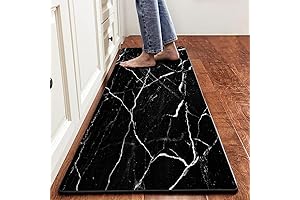 TiffaSea Black and White Kitchen Rug: Elevate Your Kitchen with Style and Comfort