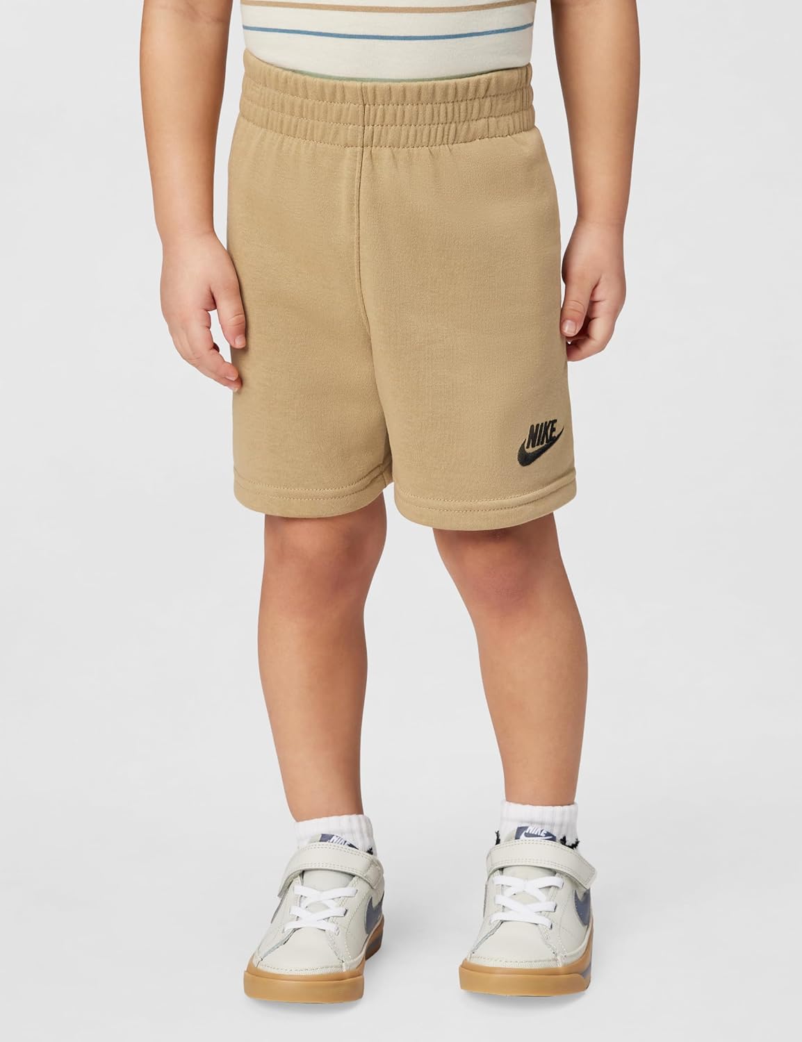 Nike Boys' Striped Sportswear Club T-Shirt and Shorts 2-Piece Outfit Set