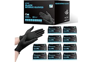 Heavy Duty Black Nitrile Gloves