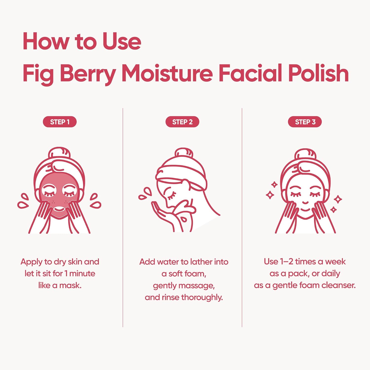 BANILA CO Clean It Zero Fig Berry Moisture Facial Wash | Vegan Cleanser with Fig & Berry Extracts | Gentle Exfoliating Wash-Off Pack for Smooth, Hydrated Skin (180g / 6.34 oz) - Image 7