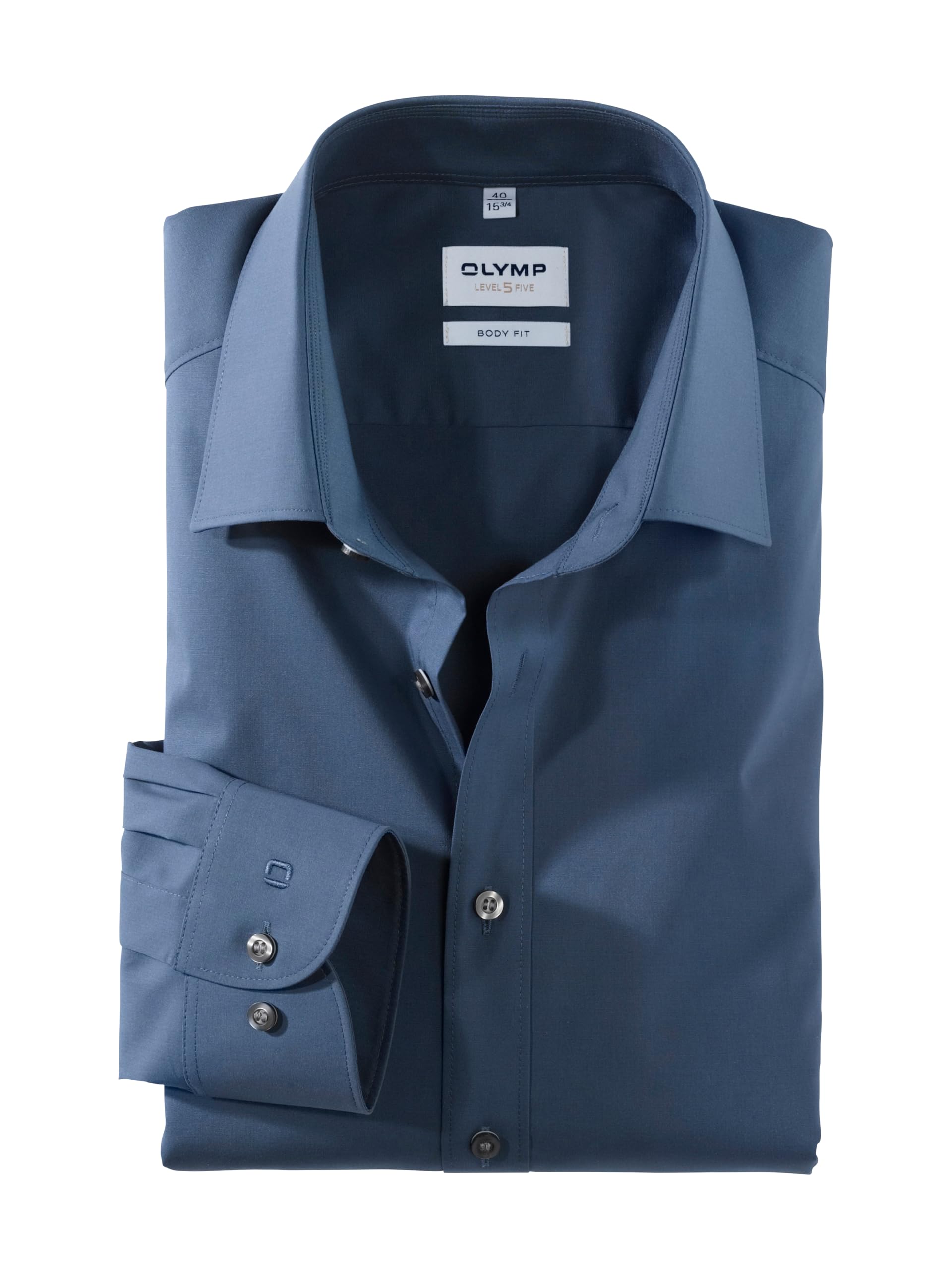 Olymp Herren Oberhemd Langarm Hemd,einfarbig,Einfarbig,Comfort fit,New Kent