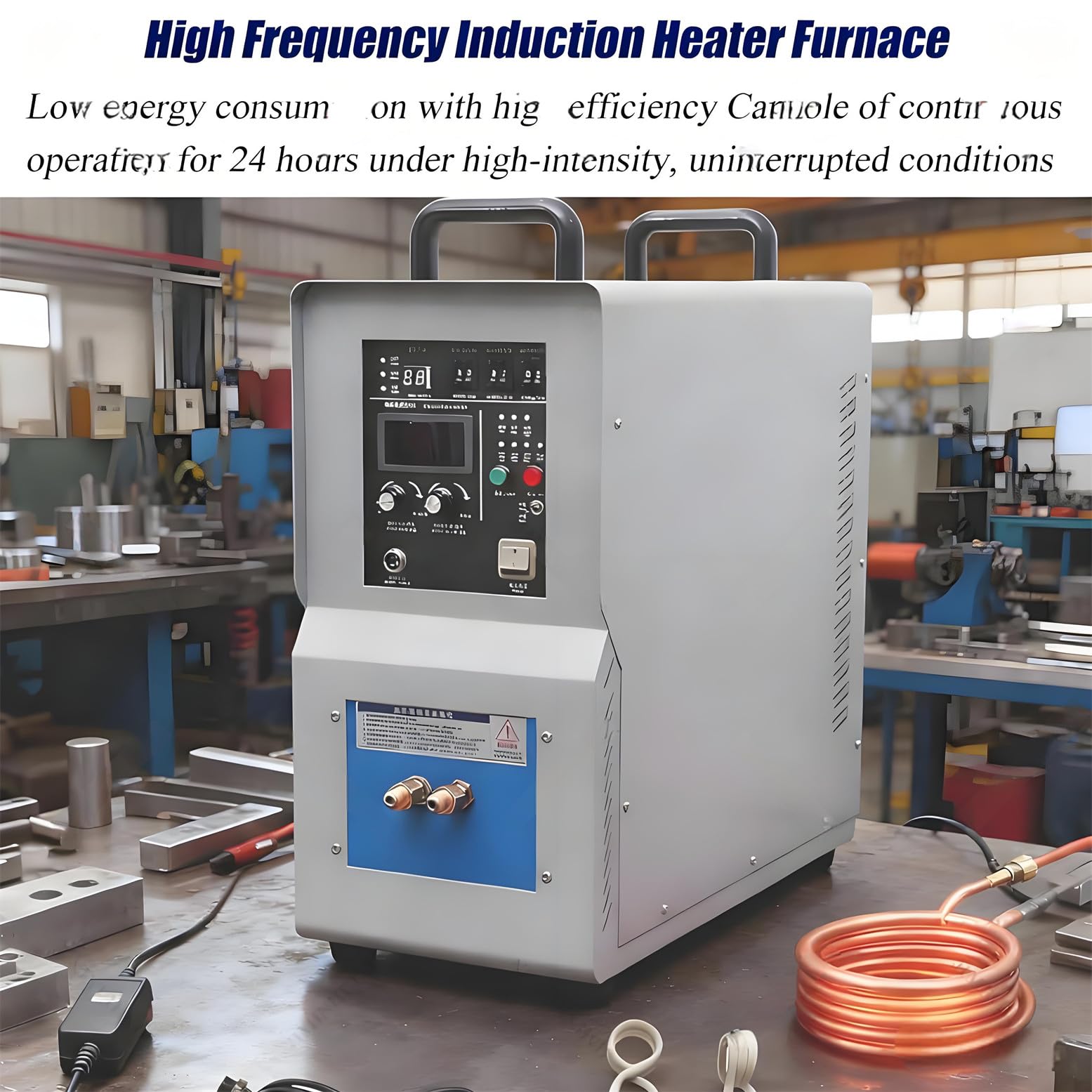 Four à Induction Haute fréquence 15 KW 30-100 kHz, pour la Bijouterie, la coutellerie et Le Travail des métaux, 40 °C à 2000 °C