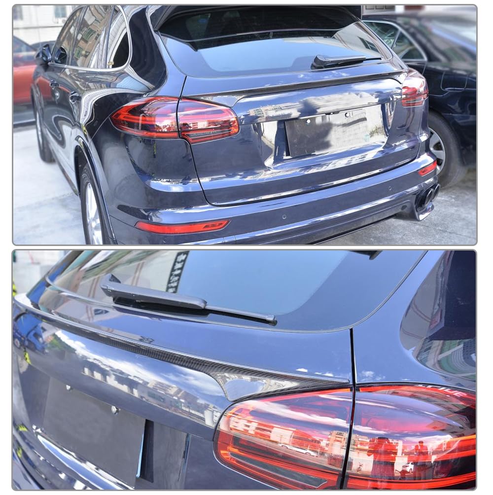 Aileron central arrière en fibre de carbone pour Porsche Cayenne Sport Utility 2015-2017