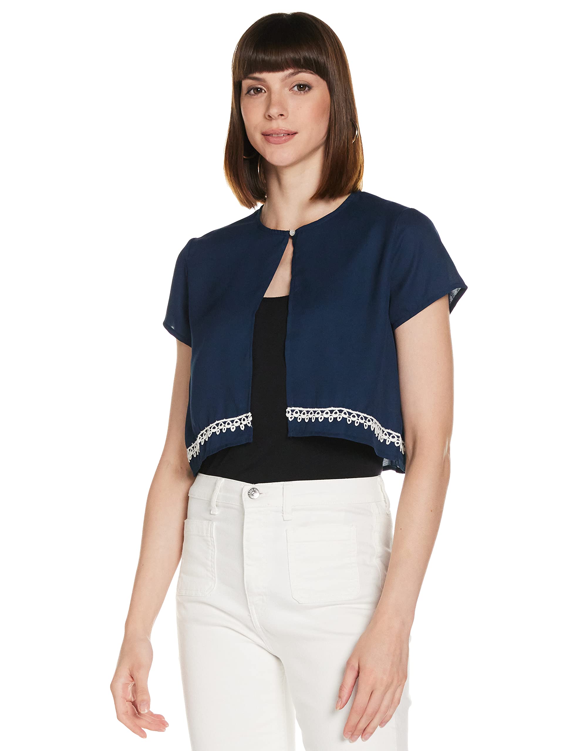 KRAVESolid Casual Womens Shrug Regular Jacket