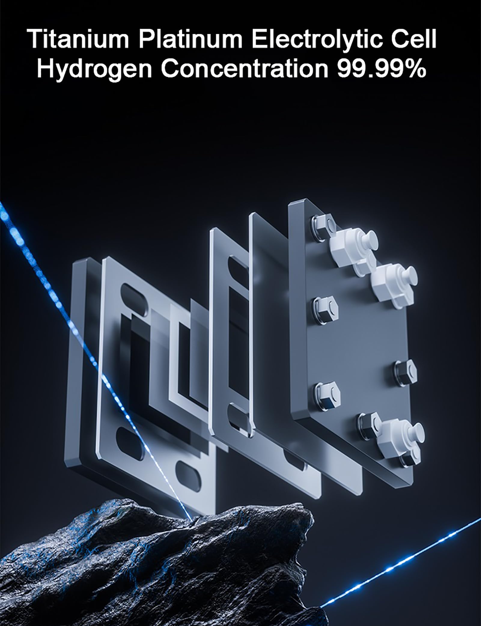 Urządzenie do inhalacji wodorem 2025, ulepszona wersja, inhalator H2 o wysokim przepływie 900–4200 ml/min, jonizator SPE/PEM, 7-stopniowa separacja pary wodnej i wody