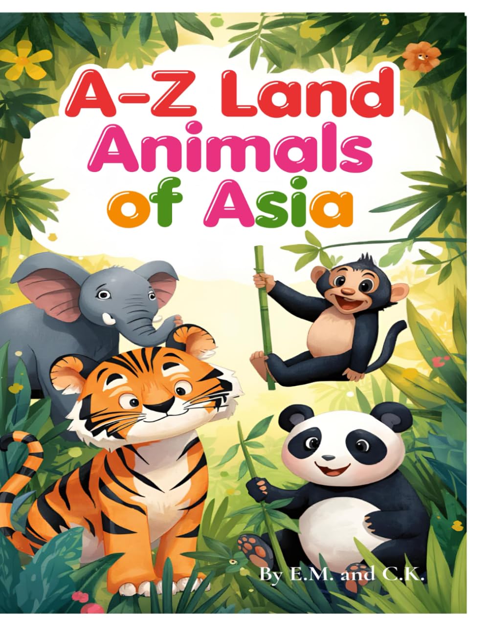A -Z Land Animals of Asia Coloring Book