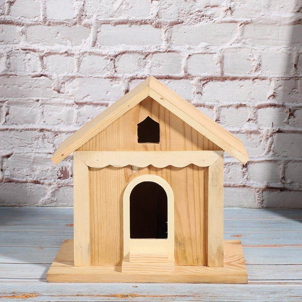 Casetta Per Uccellini Da Esterno, Nidi per Uccelli Birdhouse in Legno, Bird House in Legno massello Spot Garden Nidi per Uccelli in Legno Bird House in Legno per Giardino