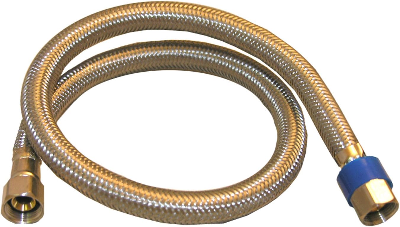 LASCO 10-0964 48-Inch Dishwasher Water Supply Line, Braided Stainless Steel, X 3/8-Inch Femal Compression, 5-Pack, Silver, 5 Pack