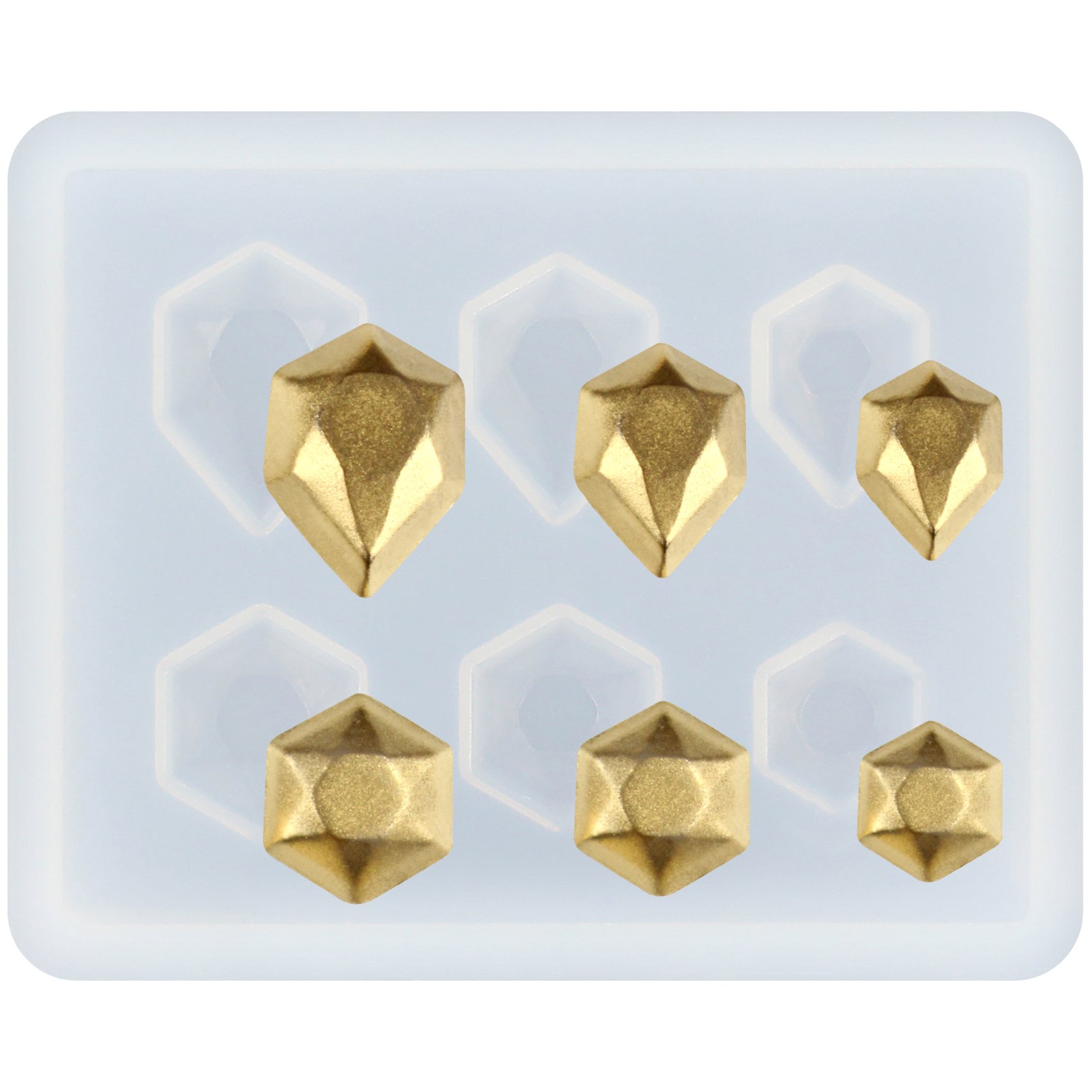 Musykrafties Moule à Shot En Silicone époxy Pour Moulage De Résine, Béton, Ciment, Plâtre DIY, Motif Hexagonal Hauteur 9,4 Cm