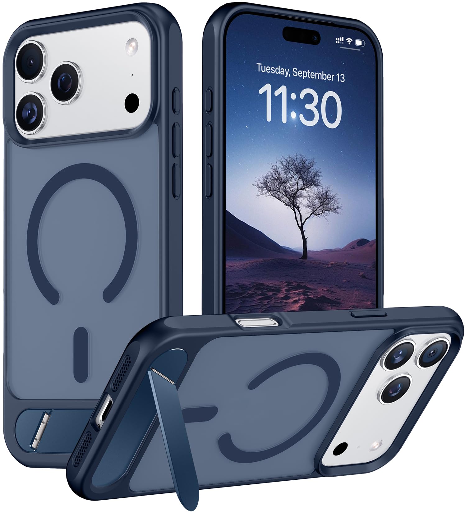 Temdan Magnetic for iPhone 18 Pro Max Case/iPhone 17 Pro Max Case Stand