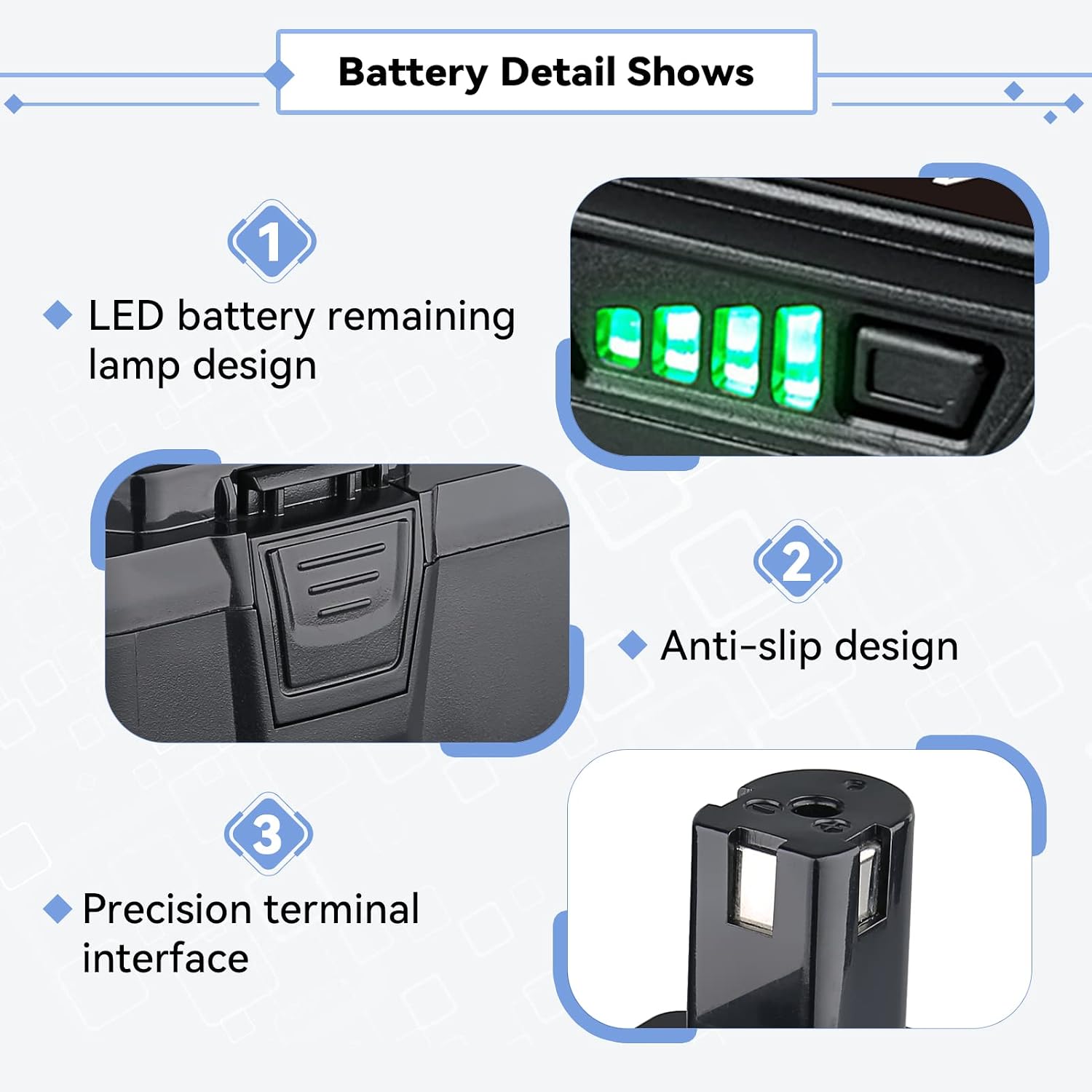 Masione 2Pack 6.0Ah 18volt P108 Replacement for ryobi Battery p102 P103 P104 P105 P107 P109 P122 ryobi 18v Battery Lithium Compatible with ryobi 18v Cordless Power Tools