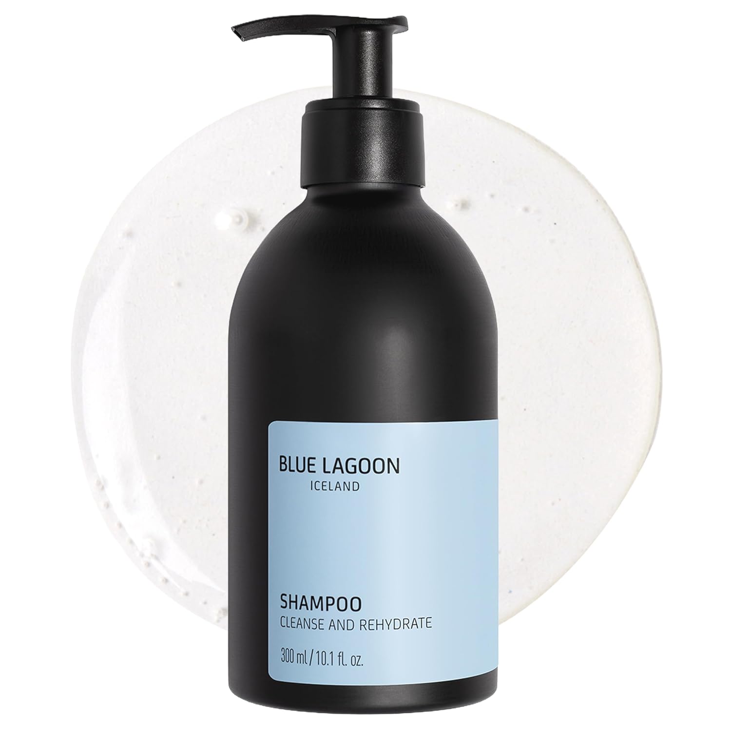 Blue Lagoon Skincare Shampoo - Mineral Rich Hydrating Shampoo - Cleanses & Rehydrates Hair - Long Lasting Hydration - Natural Shine - Removes Sebum - 300ML