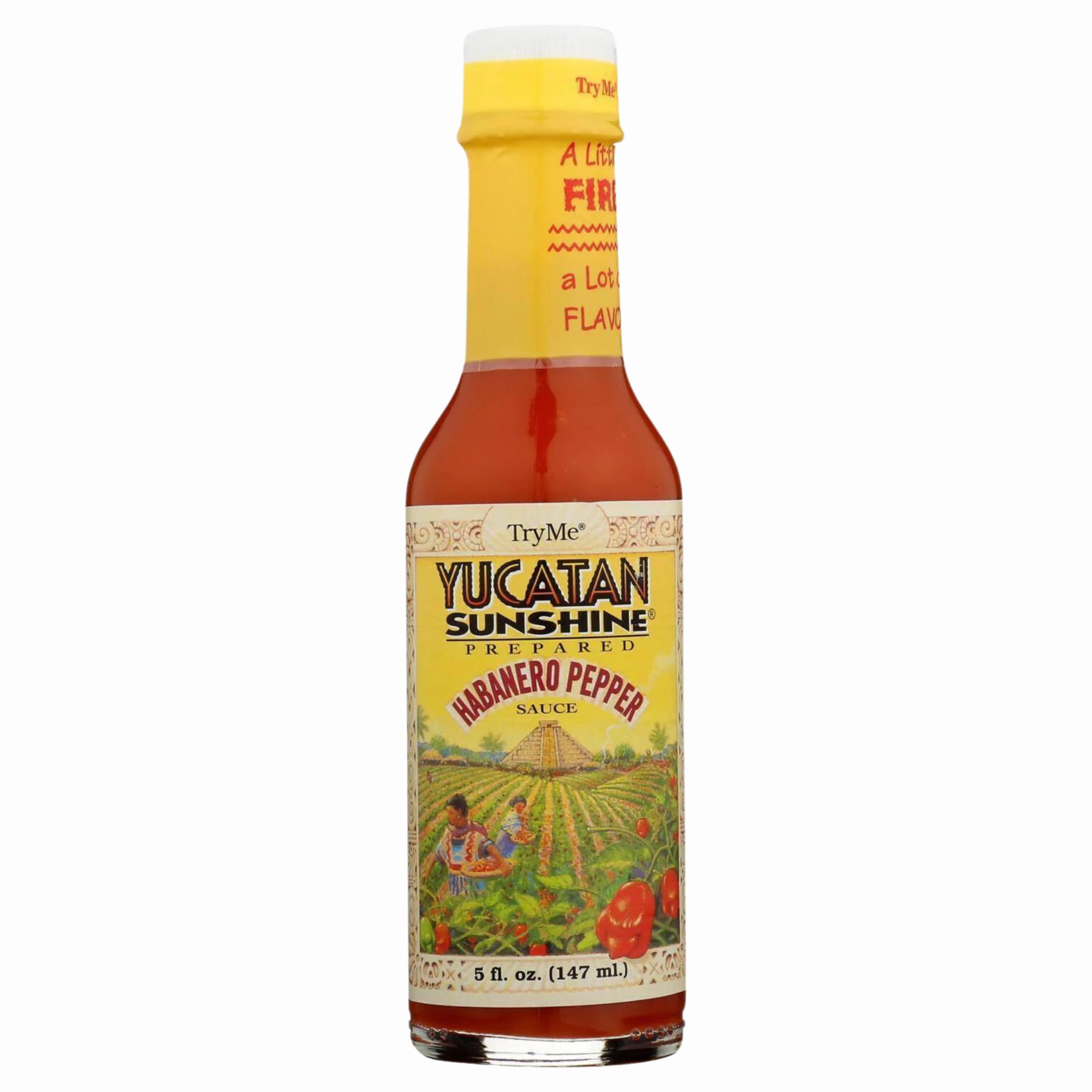 Try Me Yucatan Habanero Sauce / 5 Ounce (Pack of 6) / 6 Hot Sauce