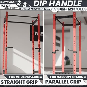 Synergee Dip Handle Attachment for Squat & Power Racks