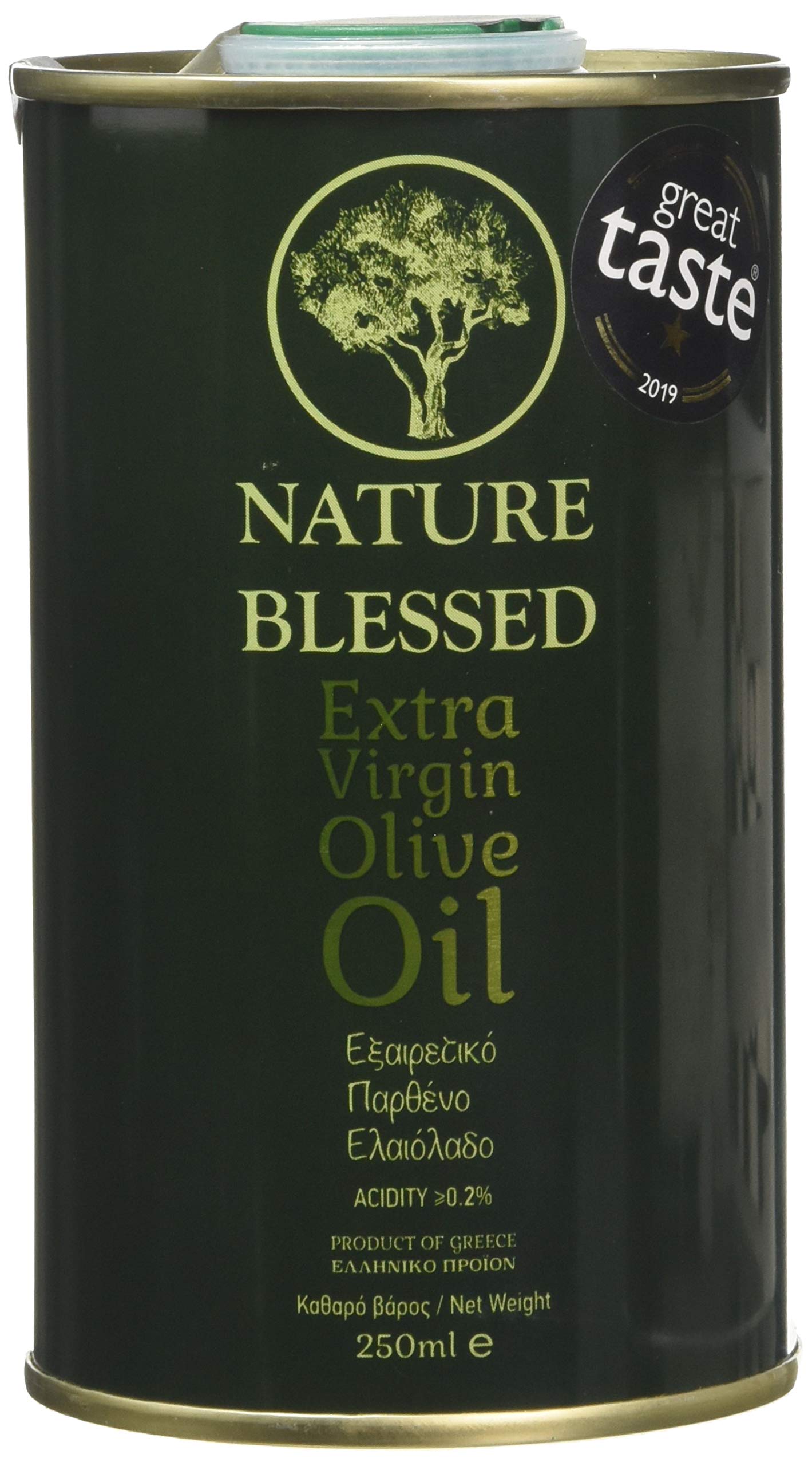 Nature BlessedGreek Extra Virgin Olive Oil 250 ml Tin Can