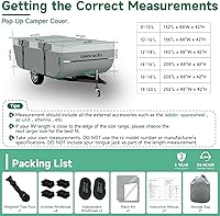 Vista 3 de Umbrauto - Cubierta para remolque de tienda de campaña 2022 mejorada de 6 capas superiores, impermeable, extragrueso, polipropileno, transpirable