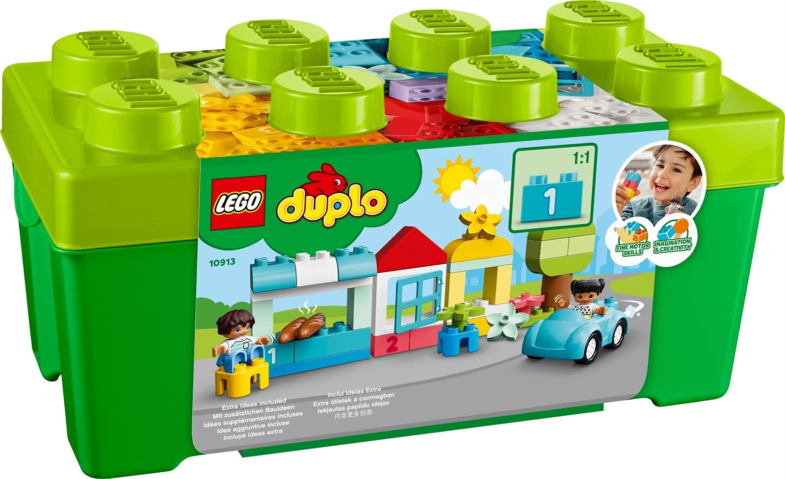 LEGO Duplo 2er Set: 10913 Steinebox & 2304 Große Bauplatte, grün