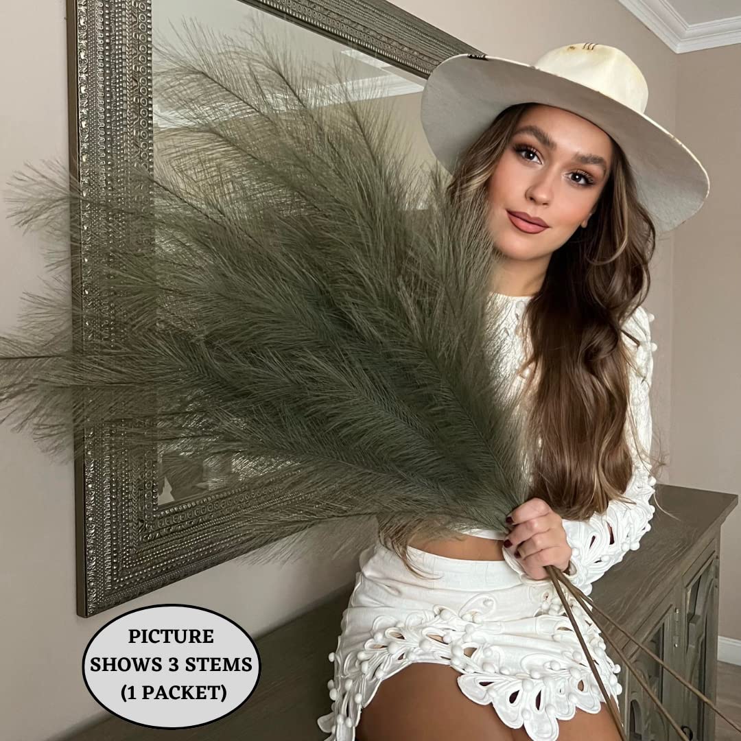 Faux Pampas Grass 2 (Khaki Green)