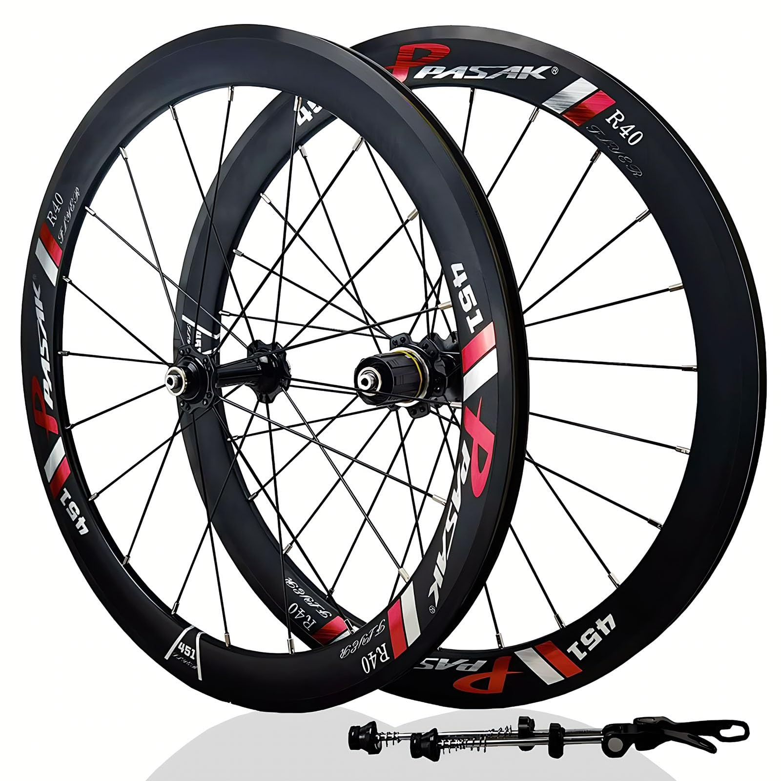 Amazon.co.jp: 折りたたみ自転車用ホイールセット 20インチ 451