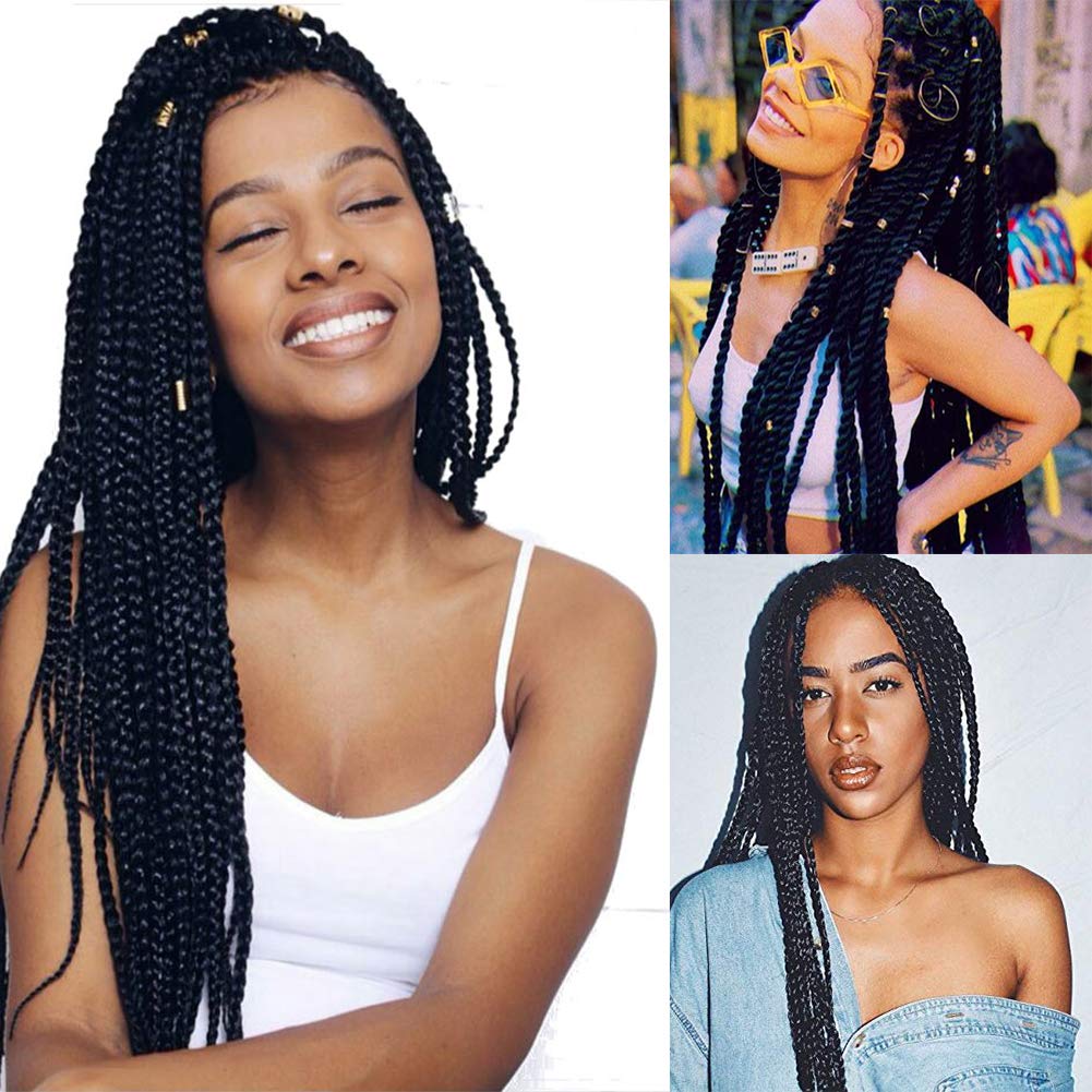 Buy Pre Stretched Braiding Hair Refined Hair For Box Braids 8 Packs 24