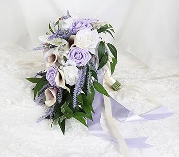 Amazon.com: INSUNSIX Wedding Bouquet,11 Inch Bridal Bouquet