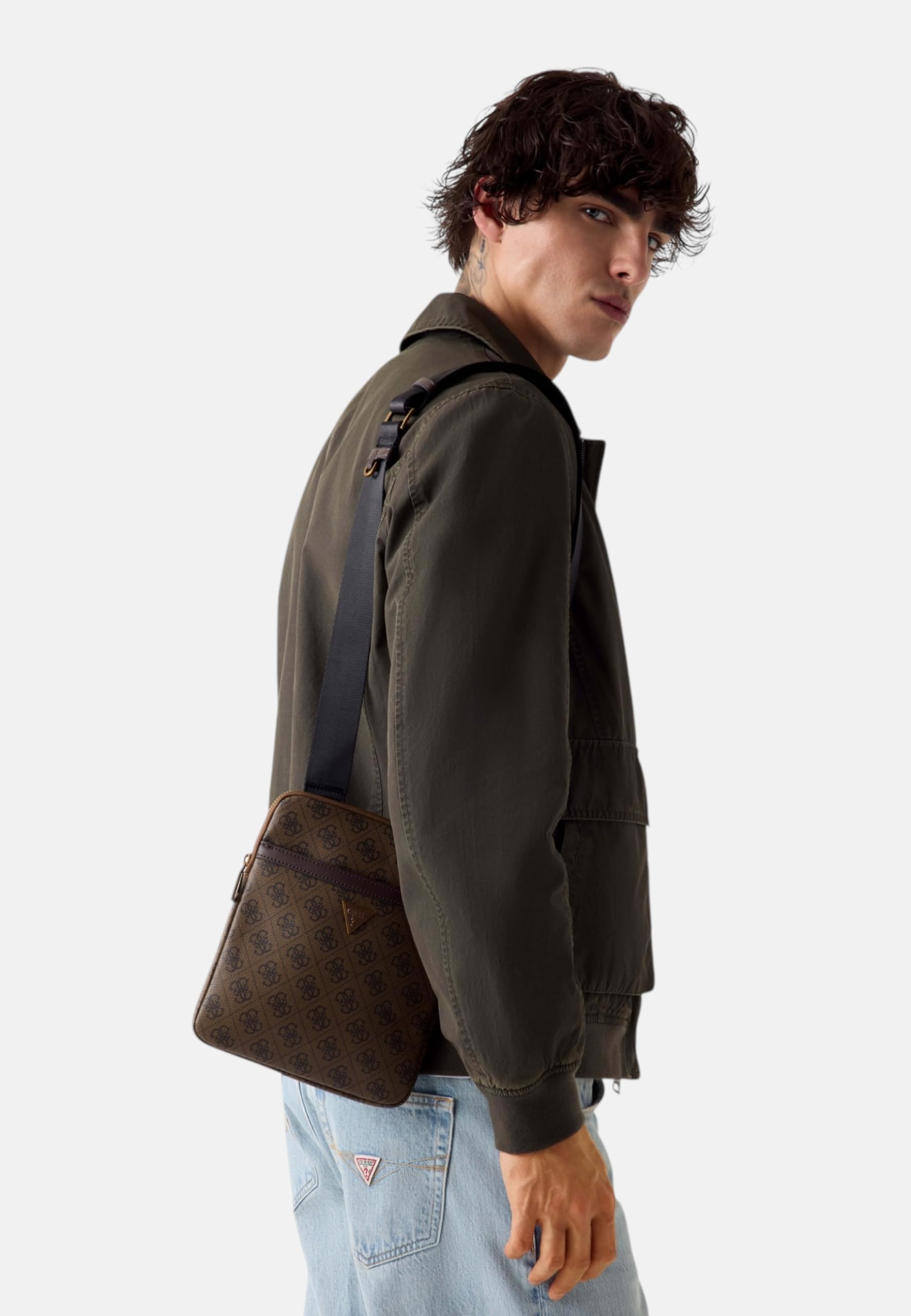 GUESS - Milano Crossbody Flat, Waist Pack Uomo