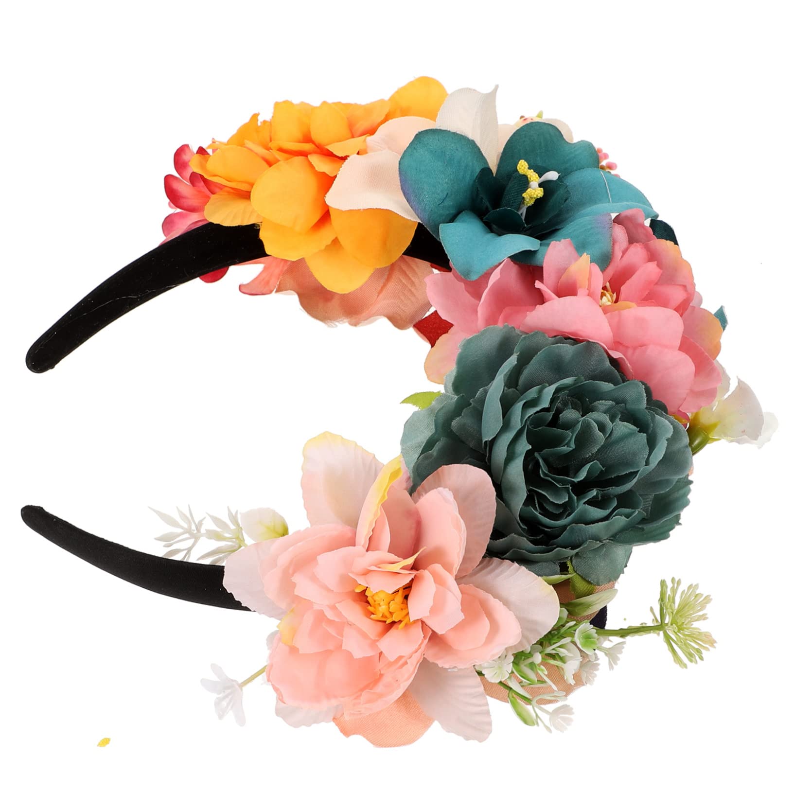 VICASKY 3pezzi Fascia Floreale Elegante Per Donne Cerchietto Decorativo Con Fiori Artificiali Per Matrimonio e Feste Accessorio Alla Moda Per Acconciature Uniche