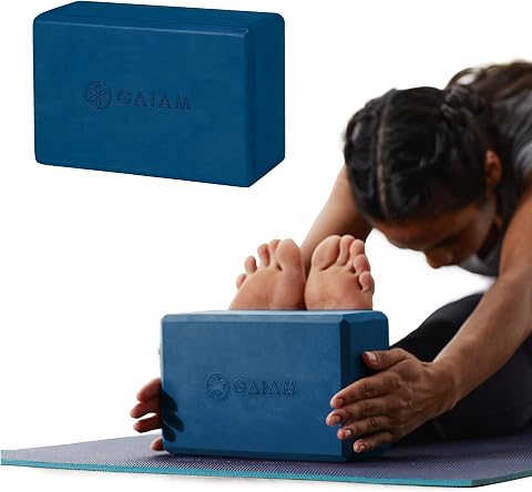 Gaiam Yoga Block - Supportive Latex-Free Eva Foam - Soft...