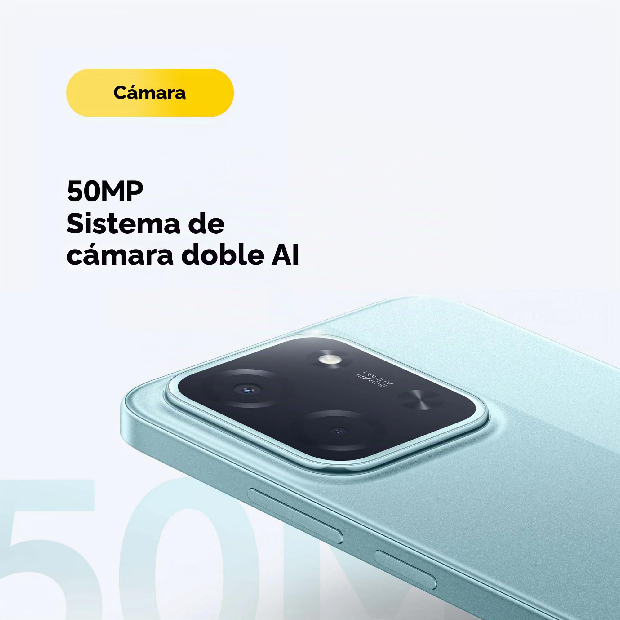 XIAOMI POCO C85 - Smartphone de 6+128GB, Cámara Dual de 50MP con AI, Pantalla inmersiva de 6,9”, Potente procesador Octa-Core, Carga rápida de 33W, 6000mAh, Cargador no Incluido, Morado (Versión ES)