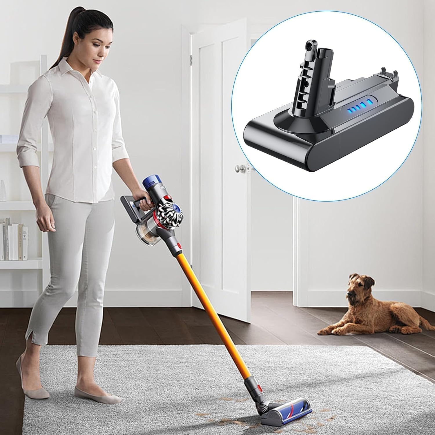 Améliorée V10 SV12 Batterie de Remplacement pour Dyson V10 Aspirateur
