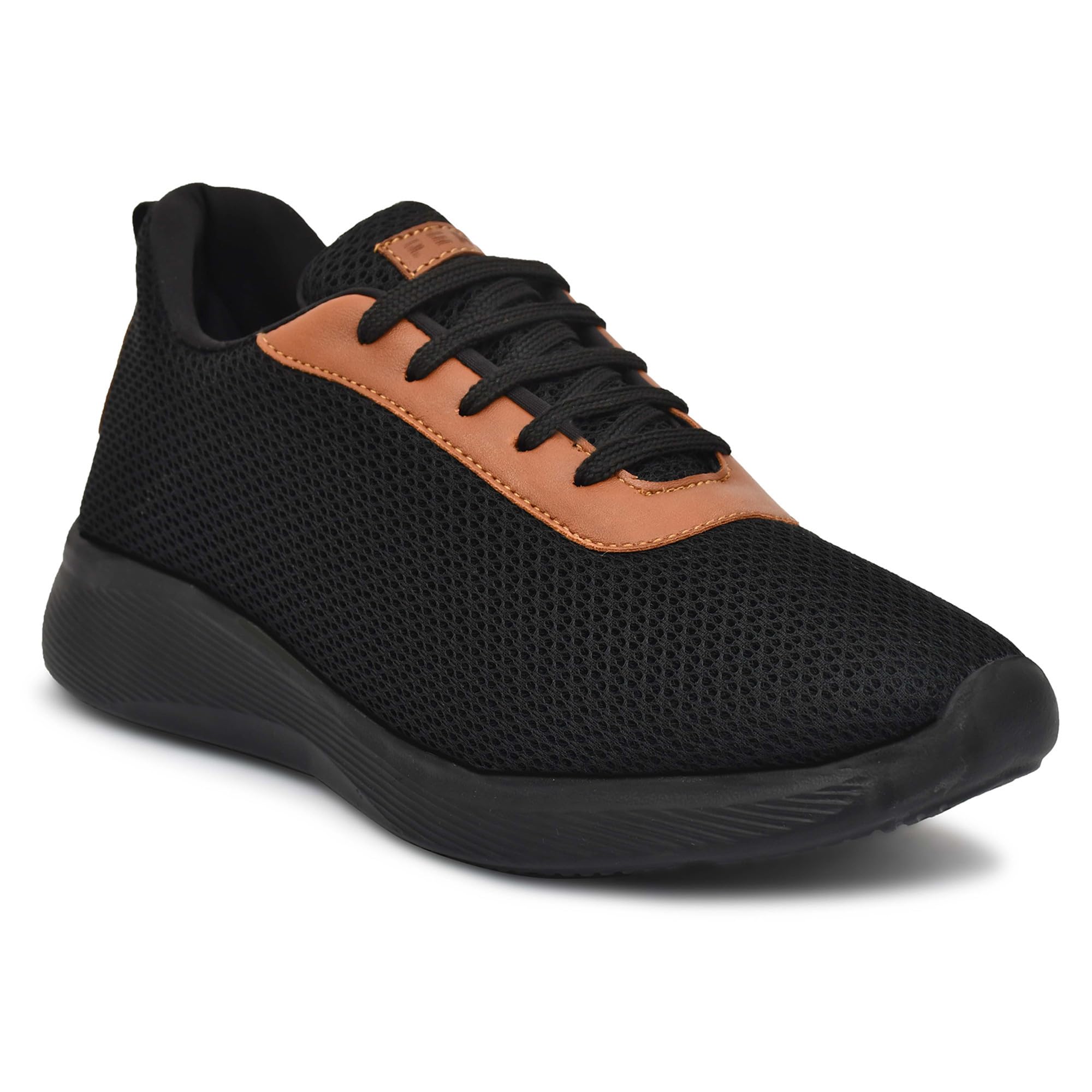 Ferino Mens Mesh Breathable Light weigh | Gym |Outdoor | Trendy Running Shoes | Color- Black/Tan | Size- 7| (1203) (B0CTMVNN94) Amazon Price History, Amazon Price Tracker