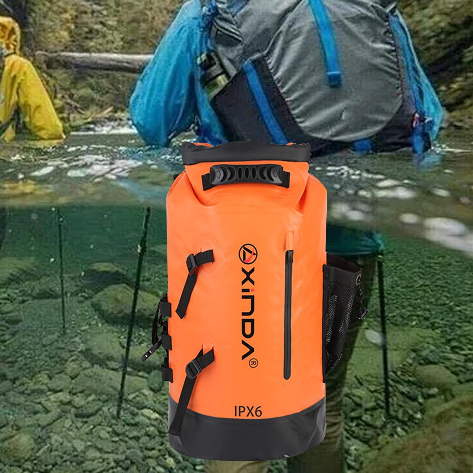 Sac Étanche Imperméable Sac de Rangement Camping Sac à Dos Randonnée Pochette Pliable Matériau PVC Résistant Fonction Étanche Convient pour la