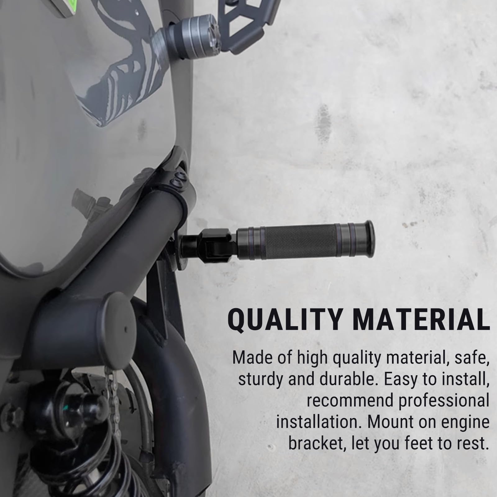 Poggiapiedi per Moto Universale CNC Poggiapiedi per Moto Pedale Accessorio per Montaggio