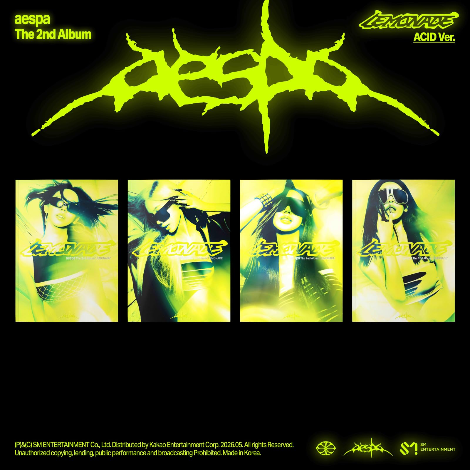 Amazon.co.jp: aespa The 2nd Album [LEMONADE] (ACID ver.)（韓国盤