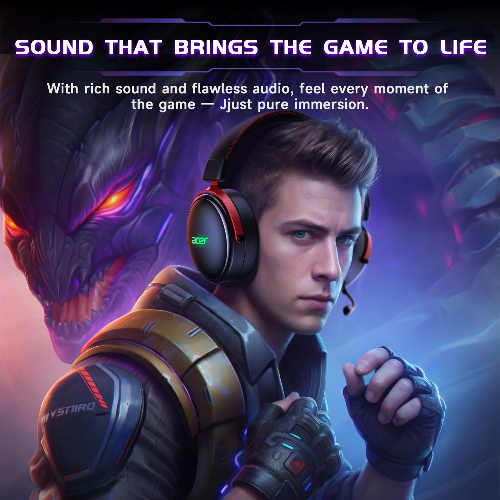 Acer Nitro Wireless Gaming Headset Gallery Image