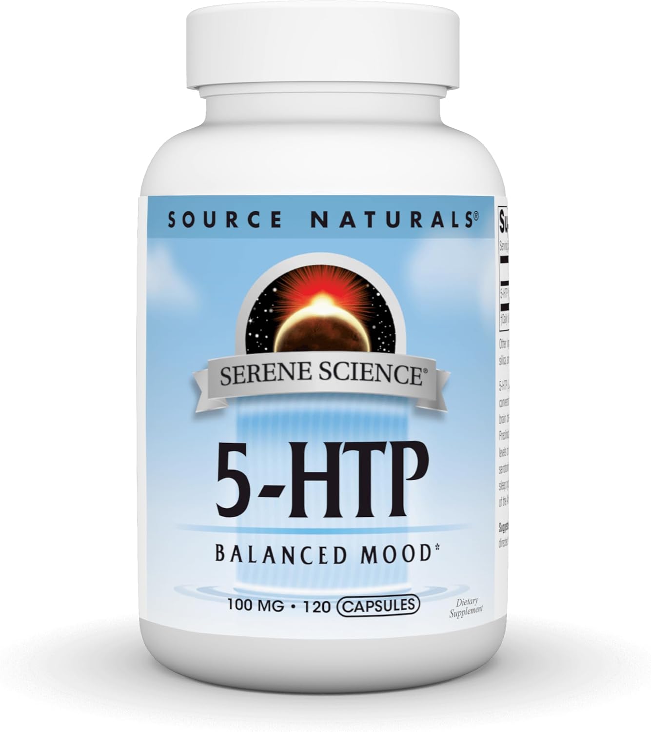 Source Naturals Serene Science 5-HTP, Balanced Mood* - 100 mg - 120 Capsules