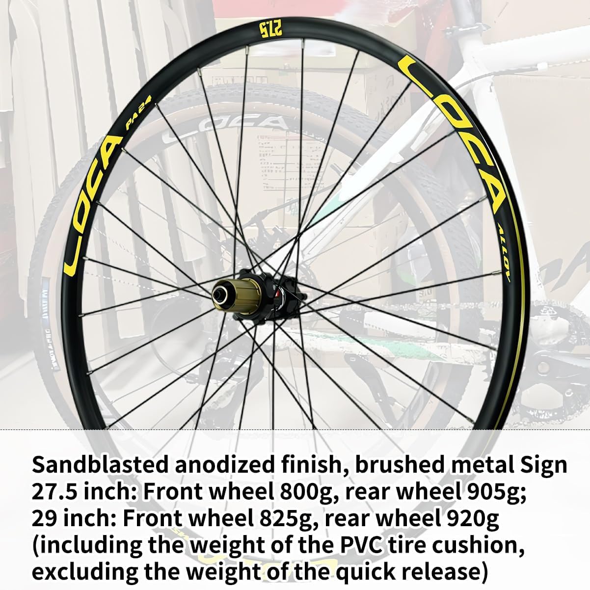 26/27,5/29 Zoll Mountainbike-Laufradsatz Schnellspann-Vorder- Und Hinterräder Aluminiumlegierungsfelgen Scheibenbremse 24H Naben Für 8/9/10/11/12 Gänge