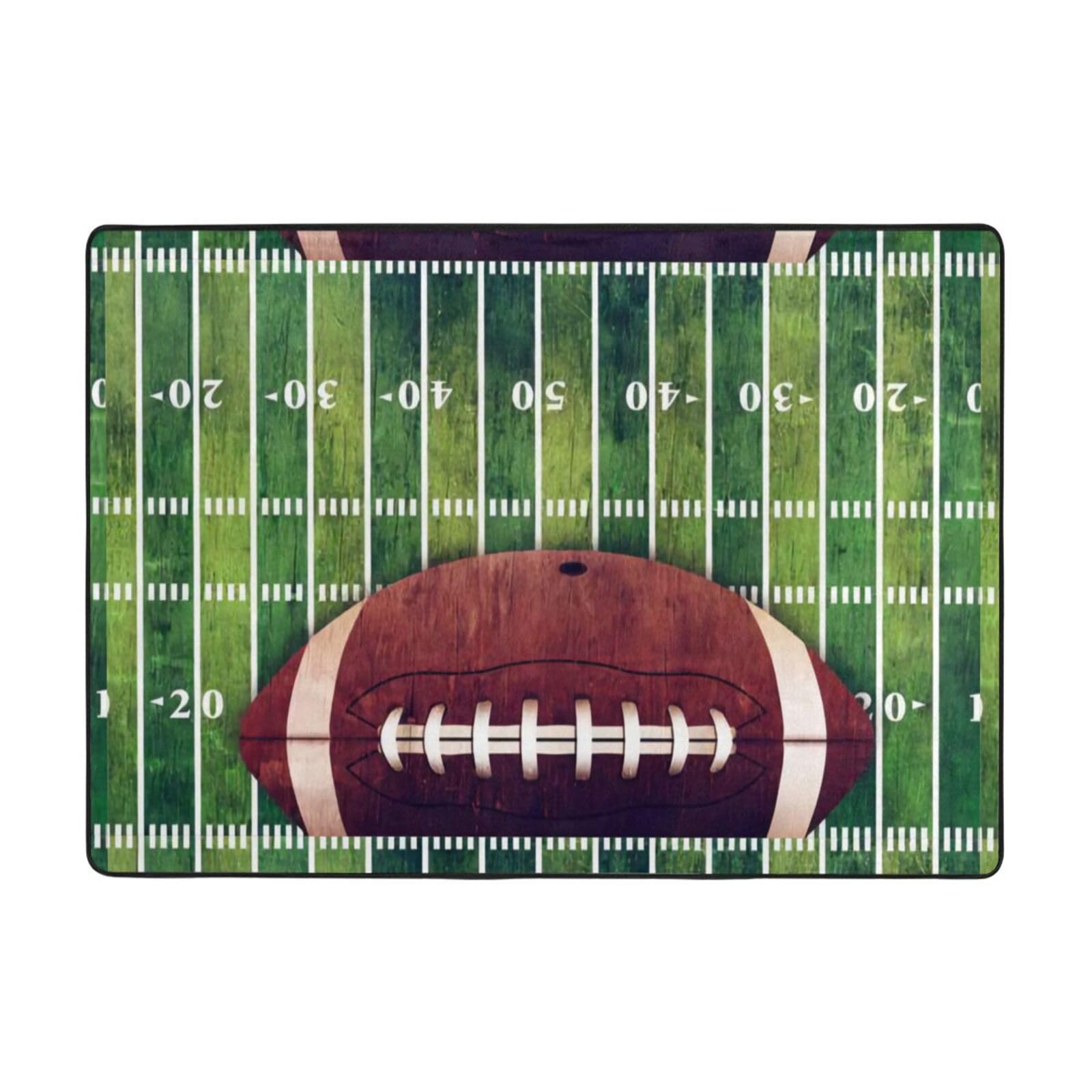 Alfombra de campo de fútbol americano para decorar habitaciones juveniles y oficinas