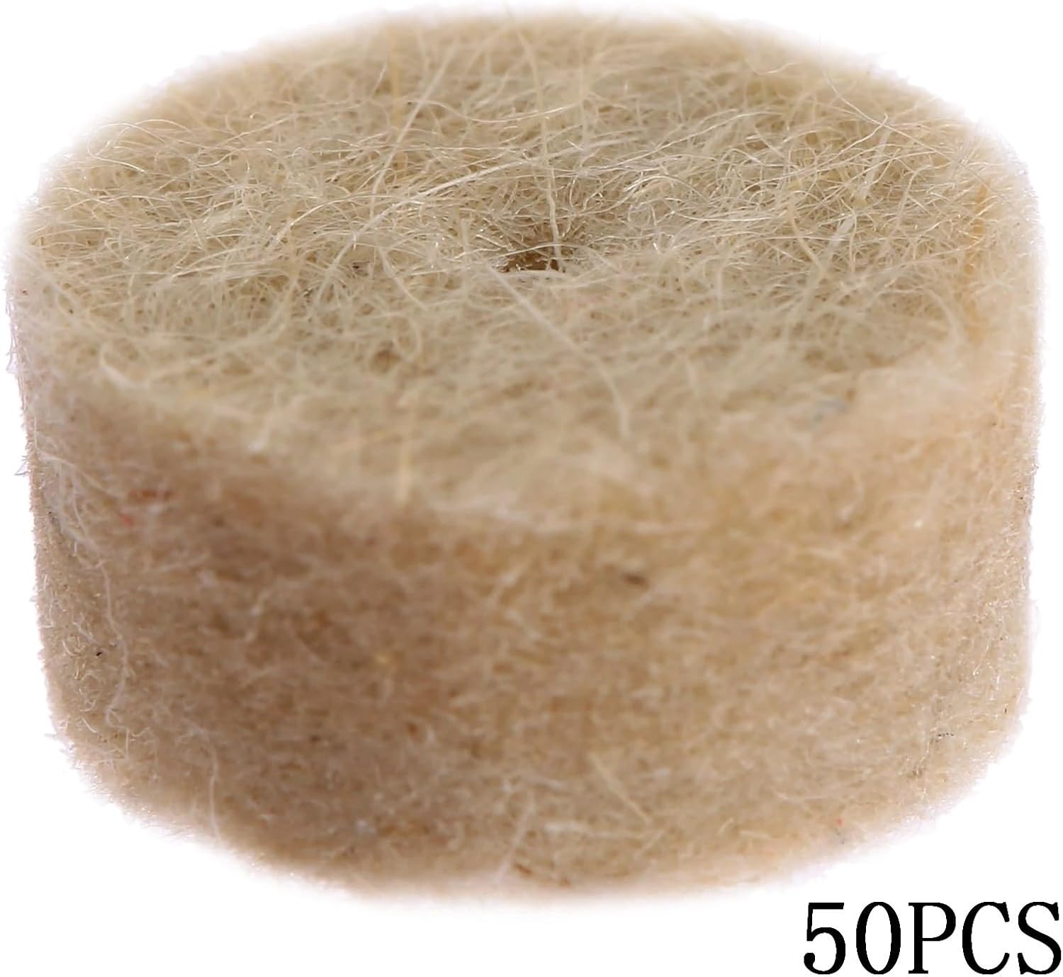 50pcs 13mm Diameter Grinding Wool Polishing Pads Accessories Felt Buffing Wheel 3.2mm Discs Shanks for Rotary Tool