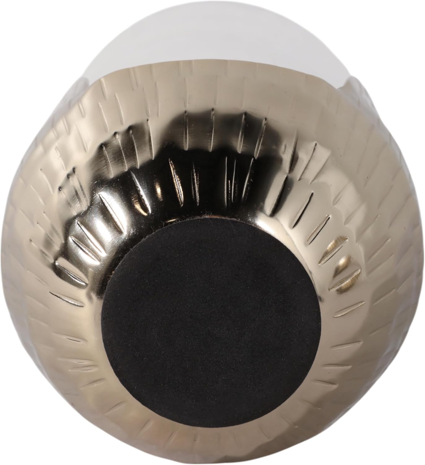 Modern Glass Pillar Hurricane Candle Holder with Metal Base - Decorative Home Accent for Living Room Decor - Candle Stick Holder Centerpieces for Tables, Entryway, or Console - 8", Gold & Clear